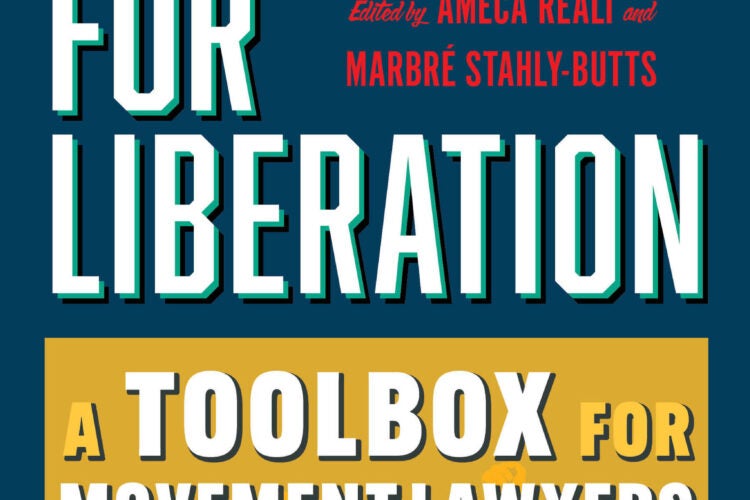 Book cover image of edited volume Lawyering for Liberation