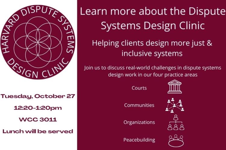 Image thumbnail for Learn more about the Dispute Systems Design Clinic