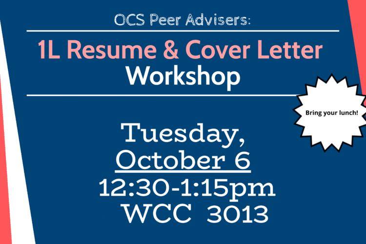 Image thumbnail for OCS Peer Adviser Resume & Cover Letter Workshop