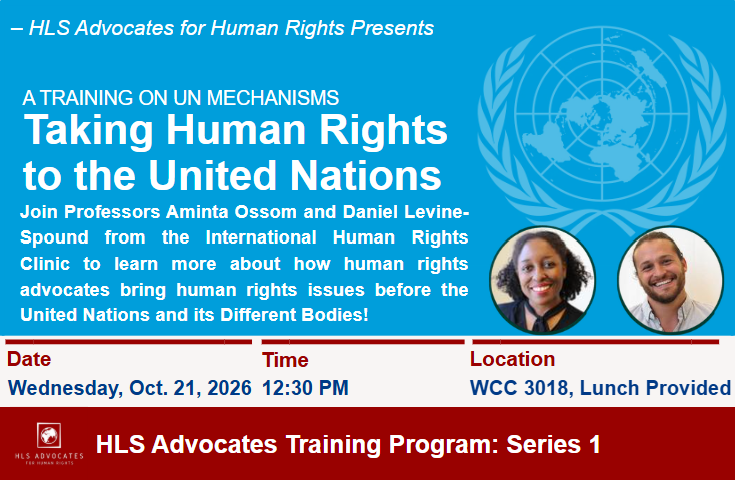 Image thumbnail for Taking Human Rights to the United Nations: A Training on UN Mechanisms