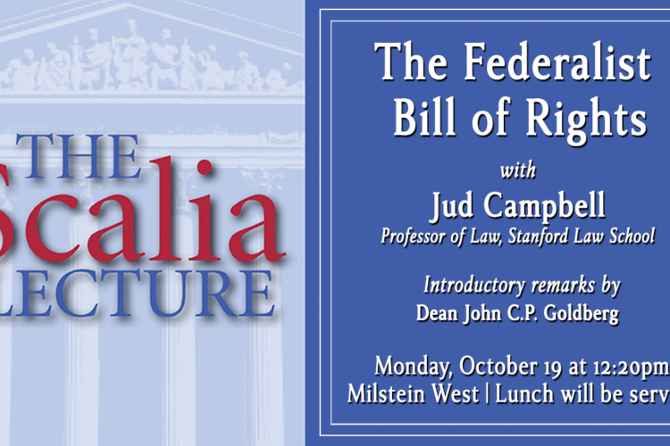 Scalia Lecture Poster