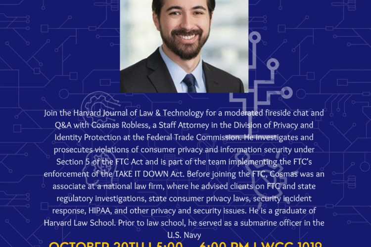 Image thumbnail for JOLT Fireside Chat: From BigLaw to the FTC – Charting a Career in Privacy Enforcement